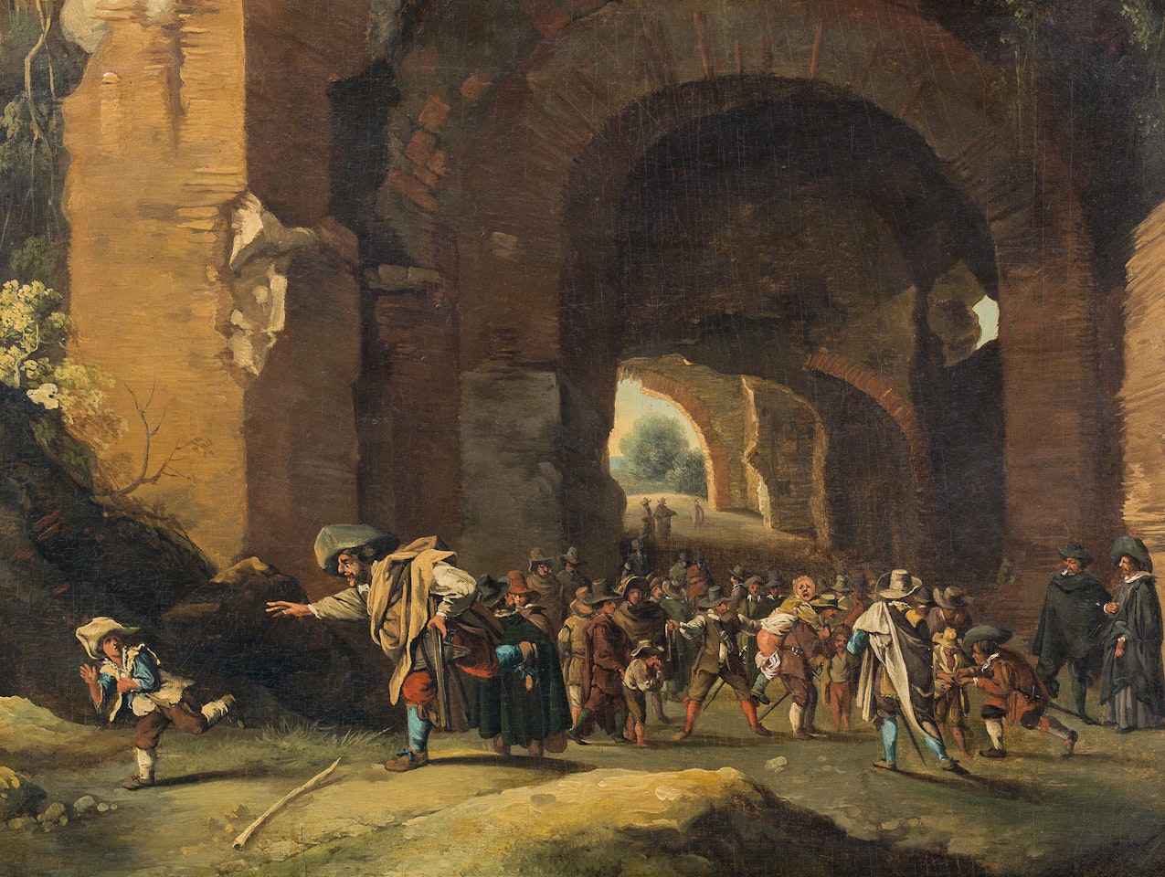 Figural scene by Christian Wilhelm Ernst Dietrich