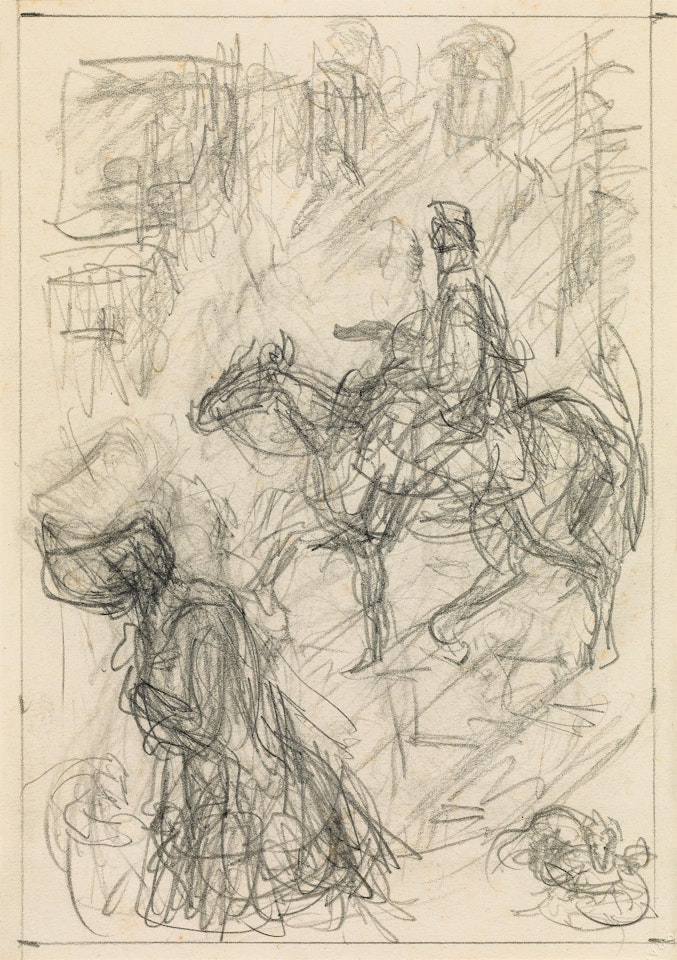 Study for Hoffmansthal: Eine Reitergeschichte by Alfred Kubin