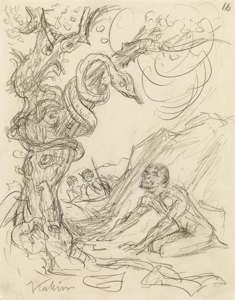 Der Versucher (zu: Nach Damaskus) by Alfred Kubin