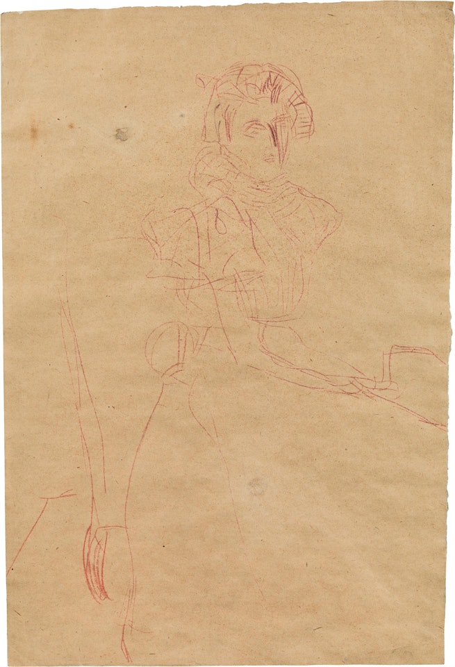 Study for the portrait of Sonja Knips by Gustav Klimt