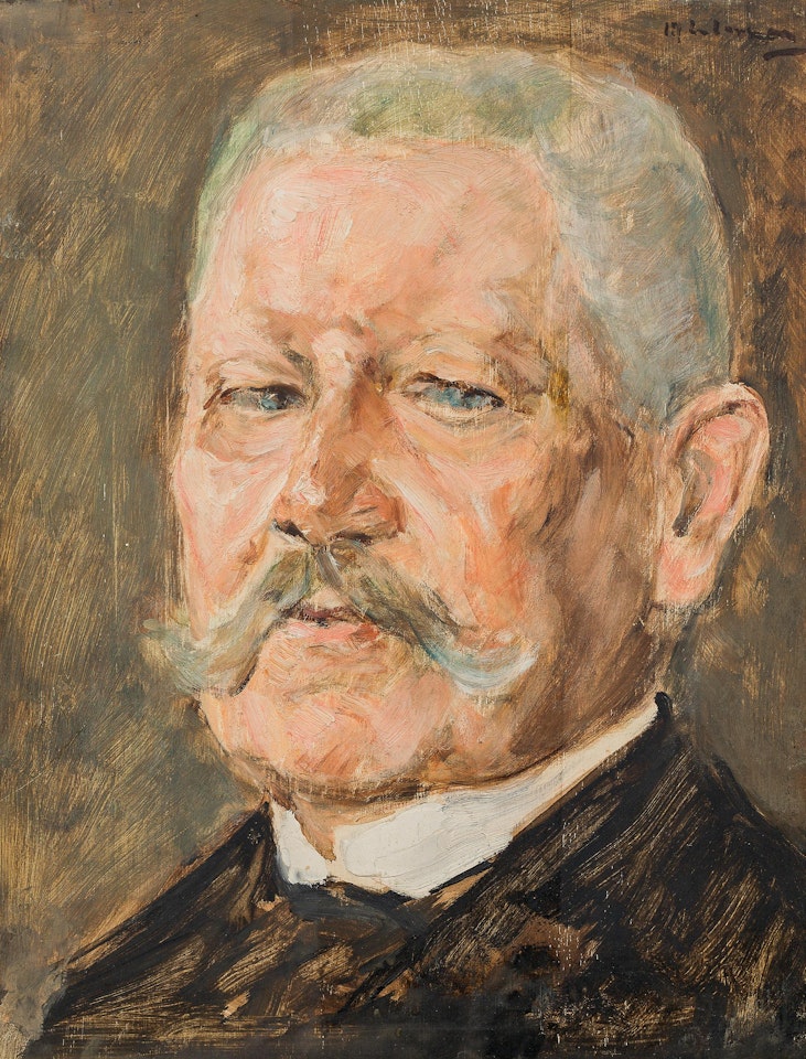 Portrait Paul von Hindenburg - study by Max Liebermann