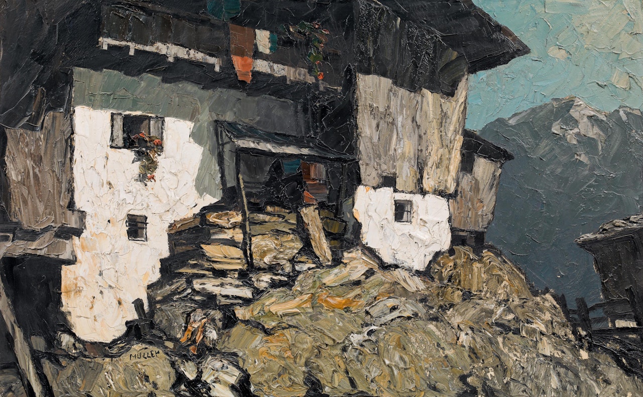 Mountain farm by Oskar Mulley