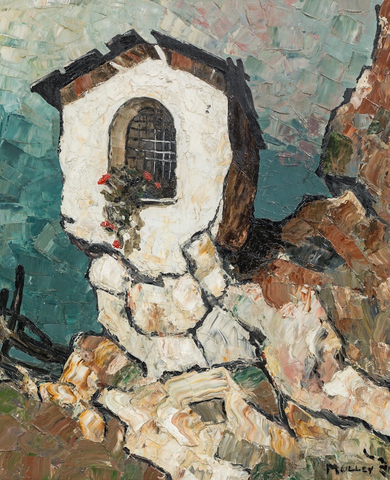 Wayside shrine in the high mountains by Oskar Mulley