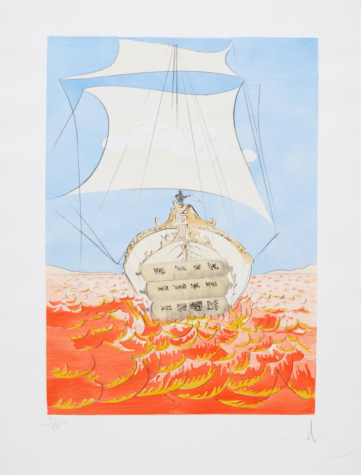 Six Plates, from the Twelve Tribes of Israel 6 by Salvador Dali