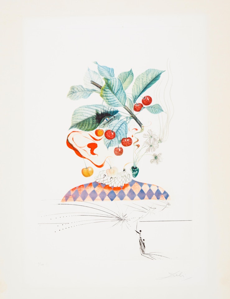 10 plates, from Flordali (Les Fruits) 10 by Salvador Dali