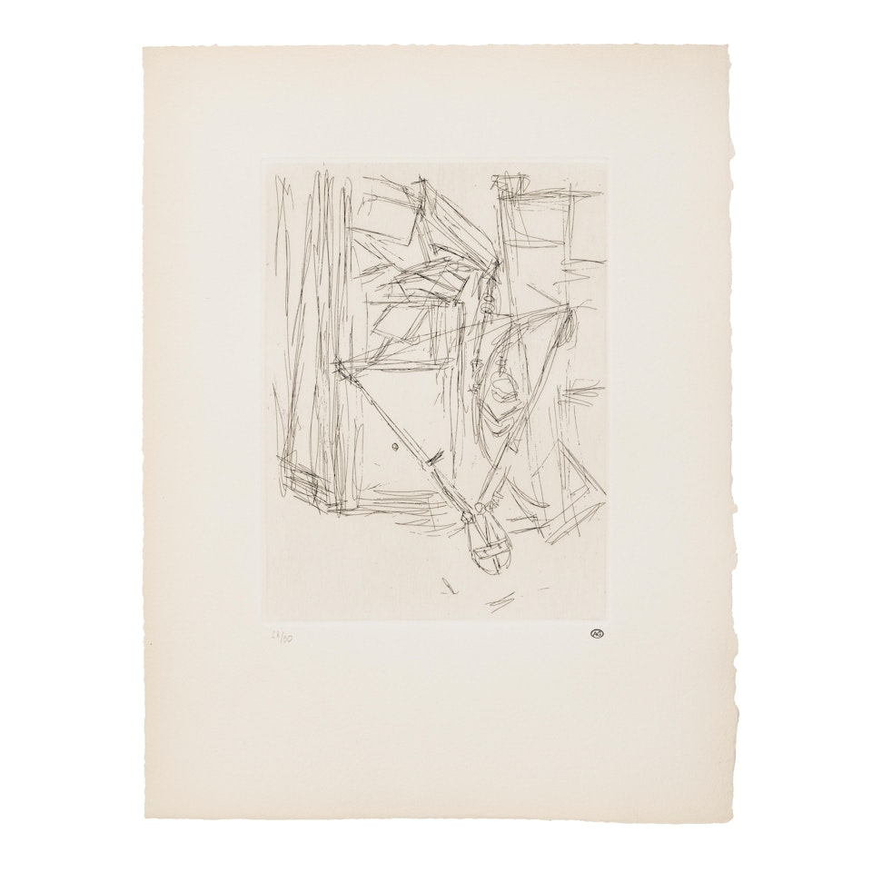 A Group of Four Etchings by Alberto Giacometti