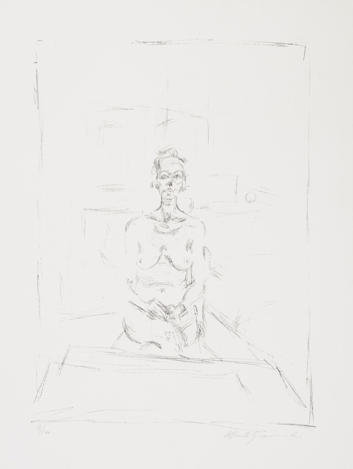 Seated Nude by Alberto Giacometti