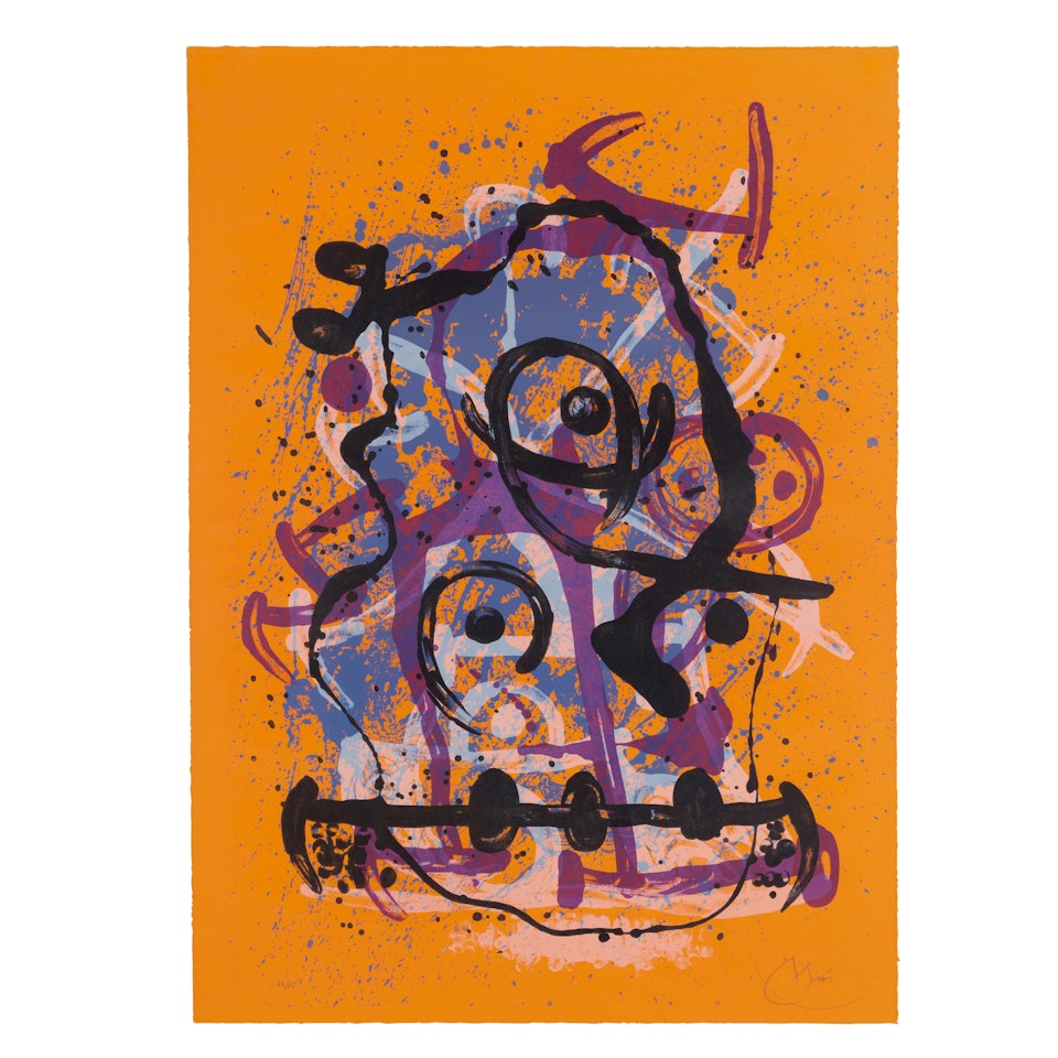 Horse Ride - Orange by Joan Miró