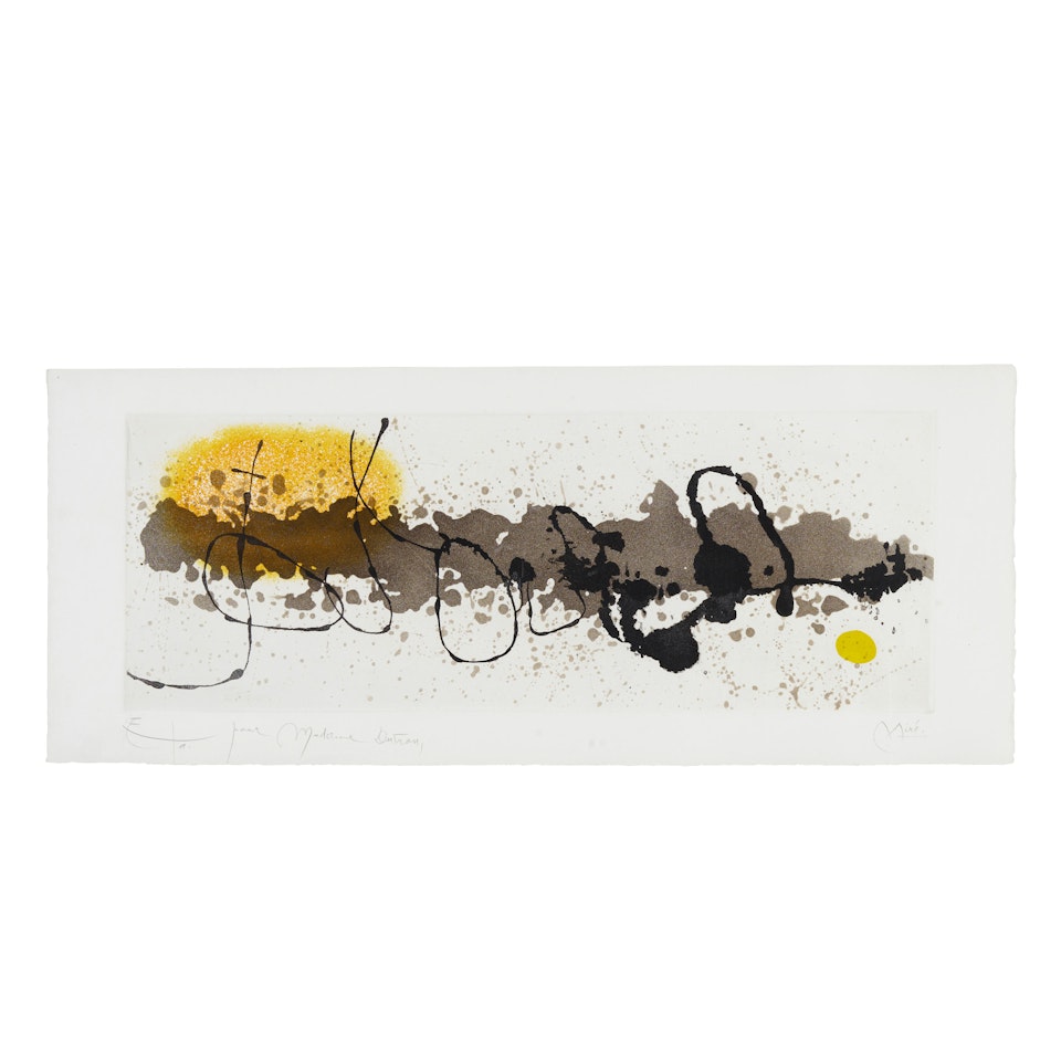 Tracé sur L'eau by Joan Miró