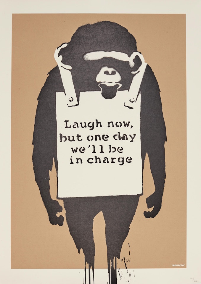 Laugh Now by Banksy