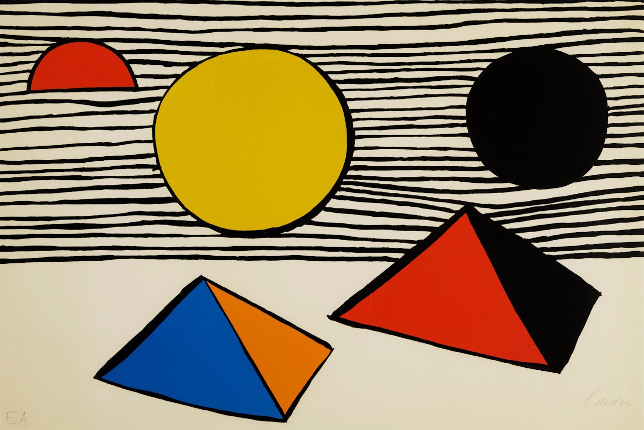 Two Half Disks by Alexander Calder