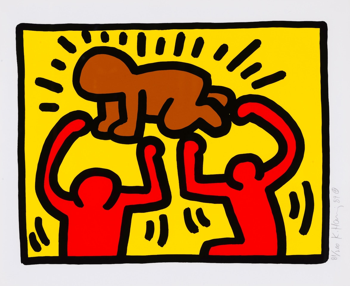 Plate II, from Pop Shop IV by Keith Haring