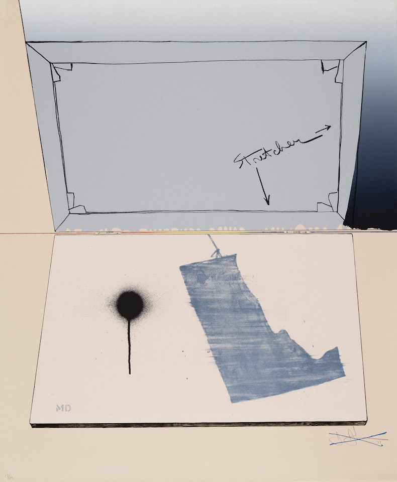 Hinged Canvas, from Fragment-According to What Series by Jasper Johns