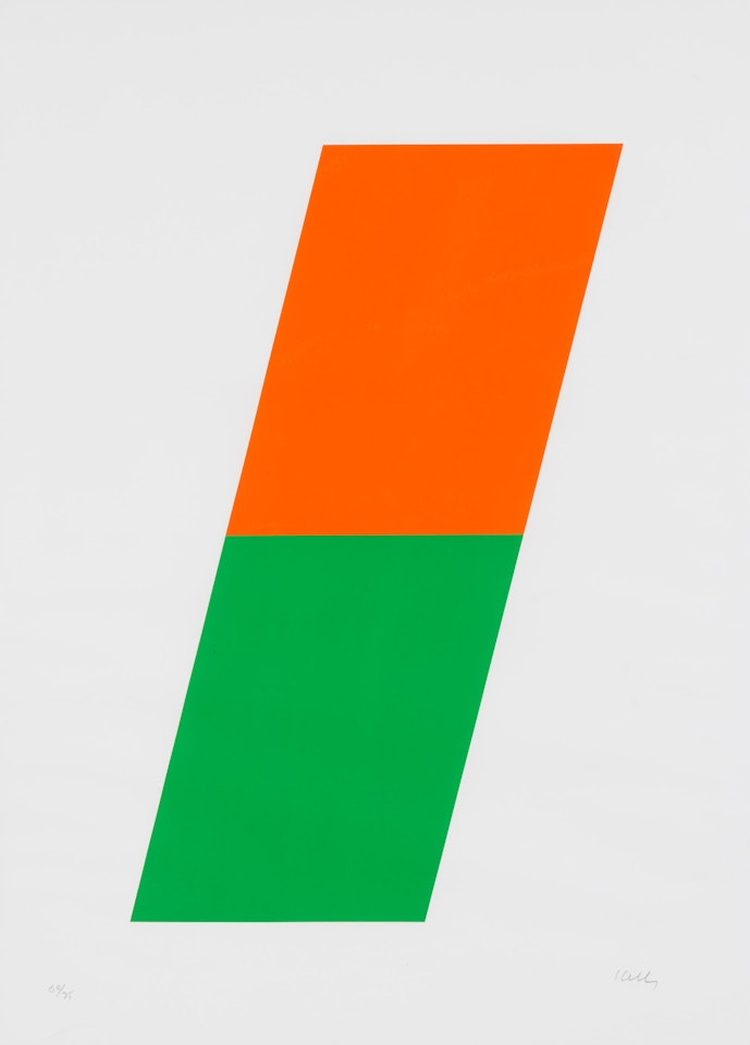 Orange Green by Ellsworth Kelly