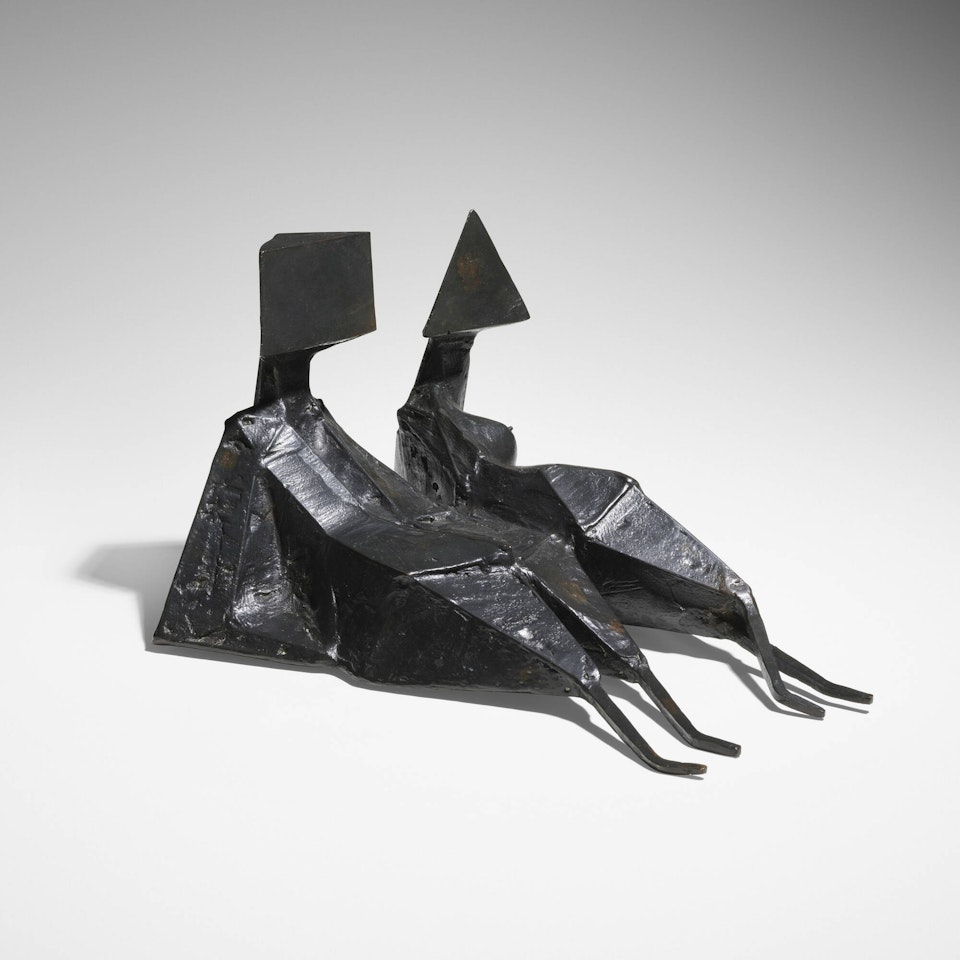 Maquette IV Two Reclining Figures by Lynn Chadwick