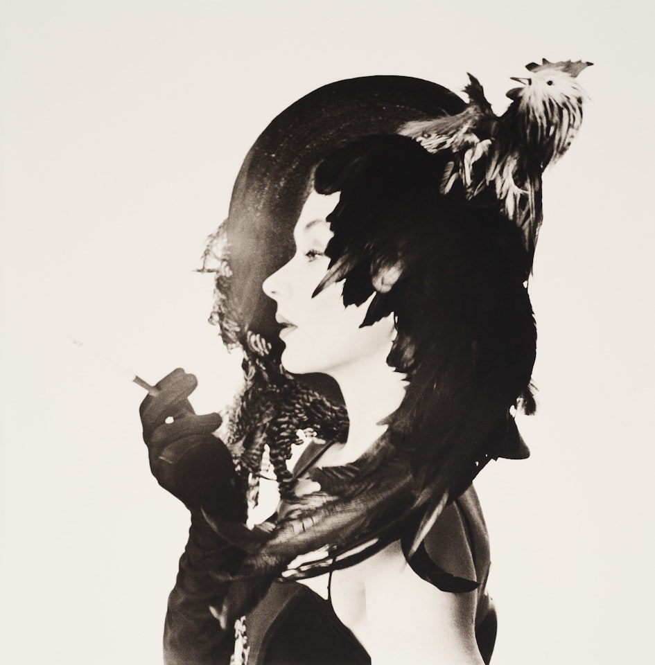 Woman in Chicken Hat (Lisa Fonssagrives-Penn) (A), New York by Irving Penn