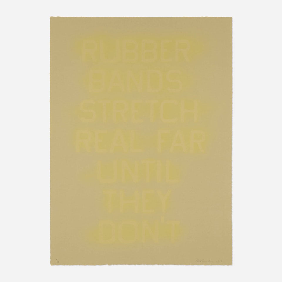 Rubber Bands (State I) by Ed Ruscha