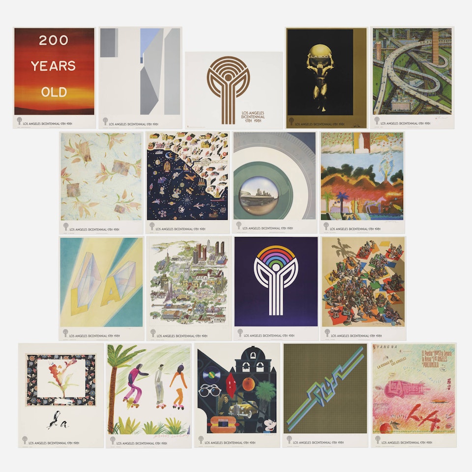 Los Angeles Bicentennial 1781-1981 posters by Various Artists