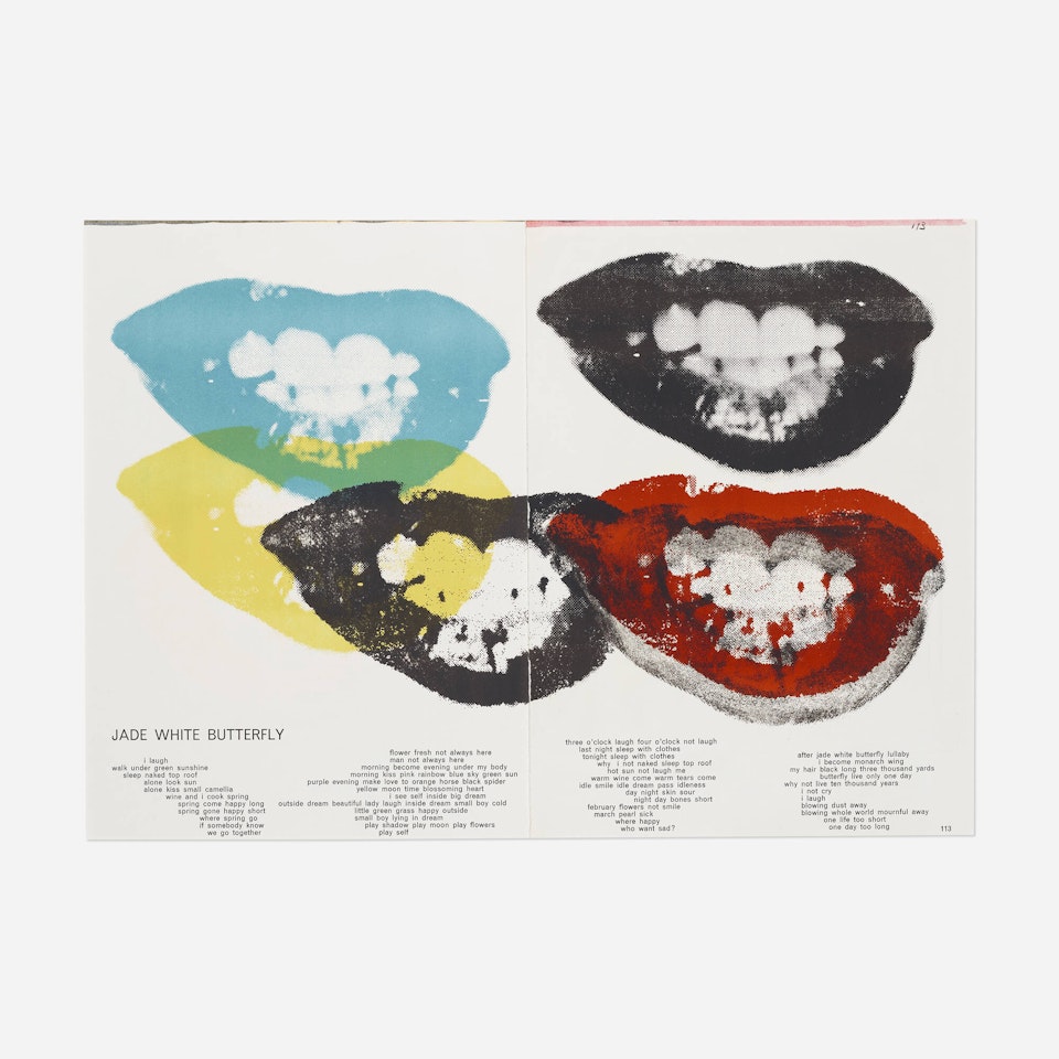 Marilyn Monroe I Love Your Kiss Forever Forever (from the One Cent Life portfolio) by Andy Warhol