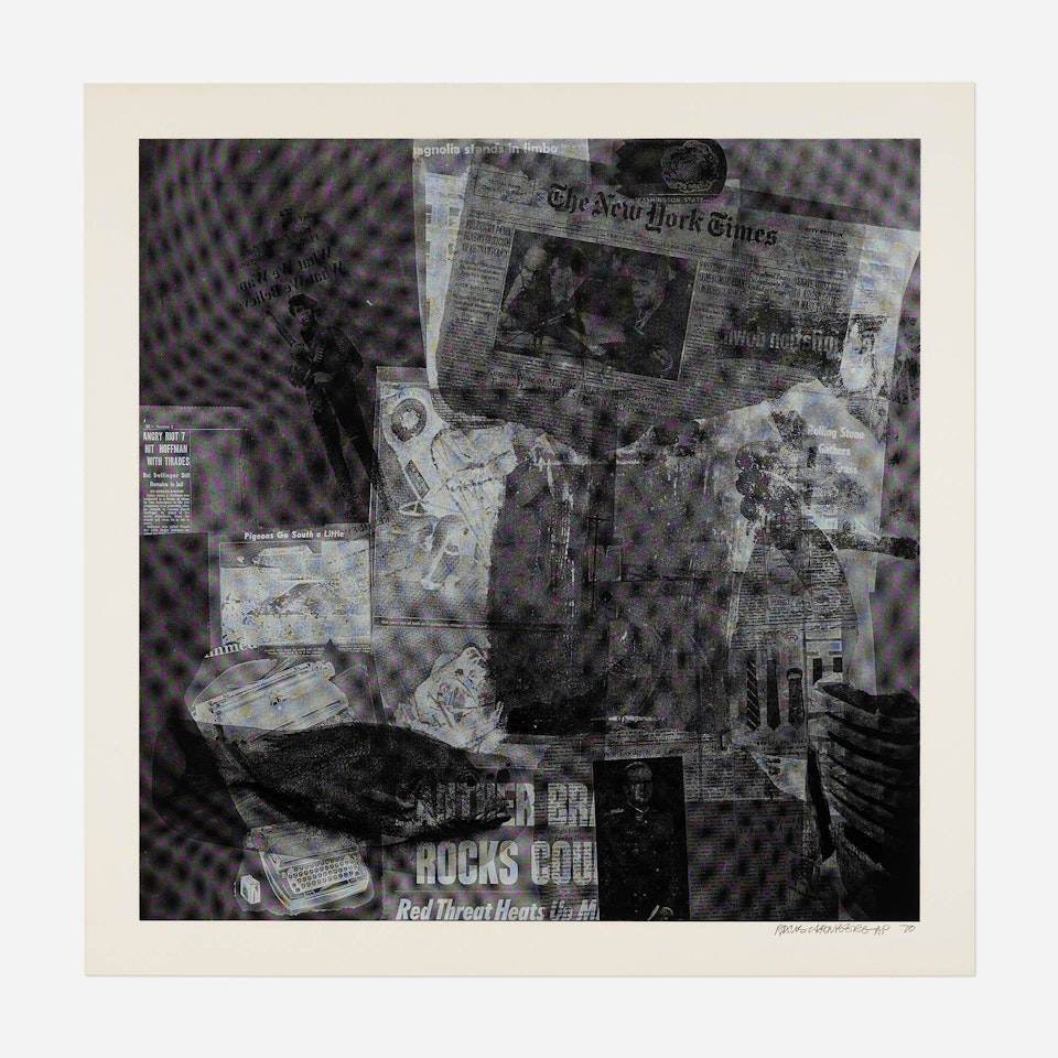Surface Series 37 (from the Currents series) by Robert Rauschenberg