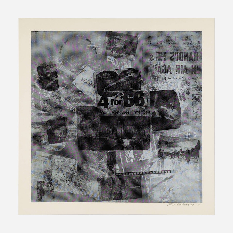 Surface Series 40 (from the Currents series) by Robert Rauschenberg