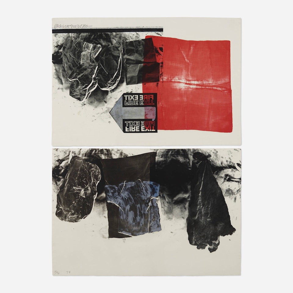 Treaty (diptych) by Robert Rauschenberg
