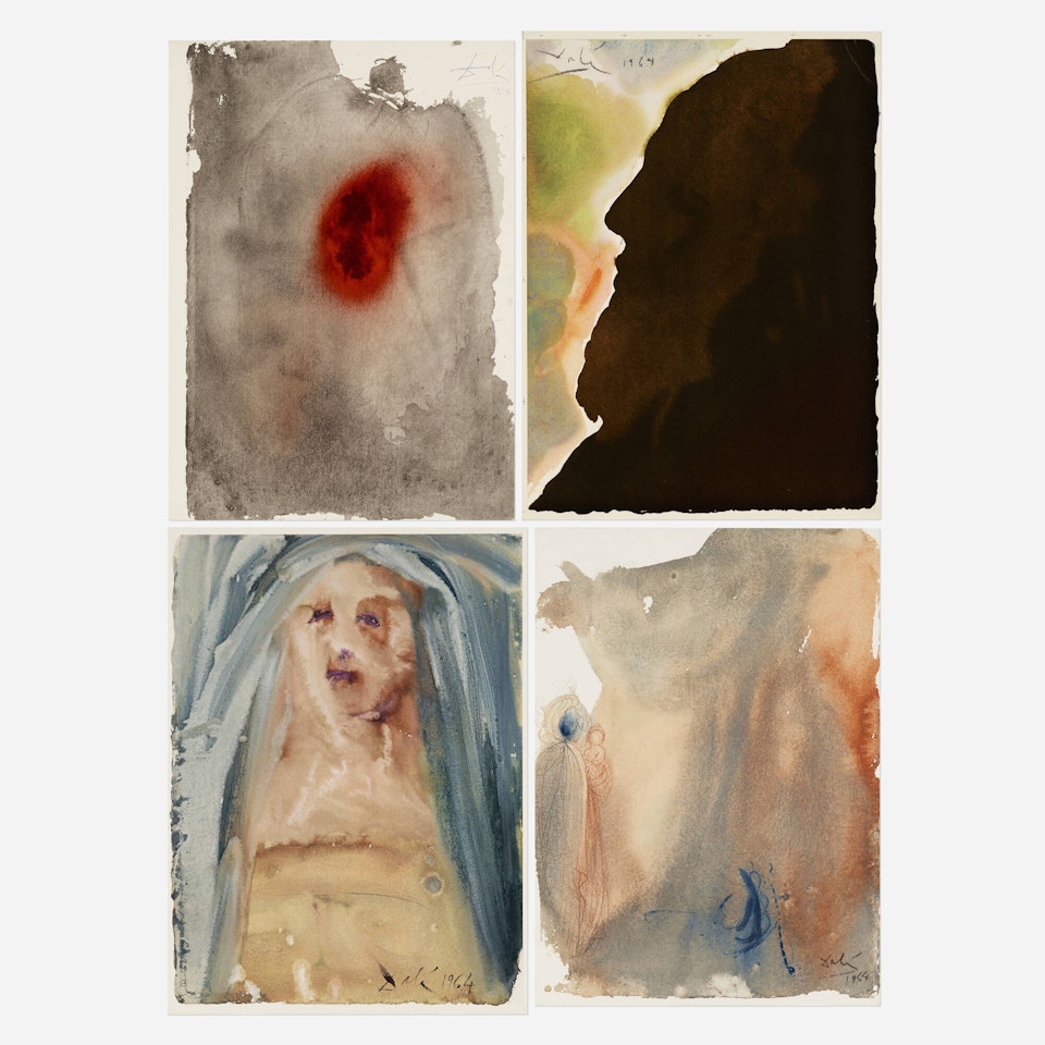 Four works from the Biblia sacra series by Salvador Dali