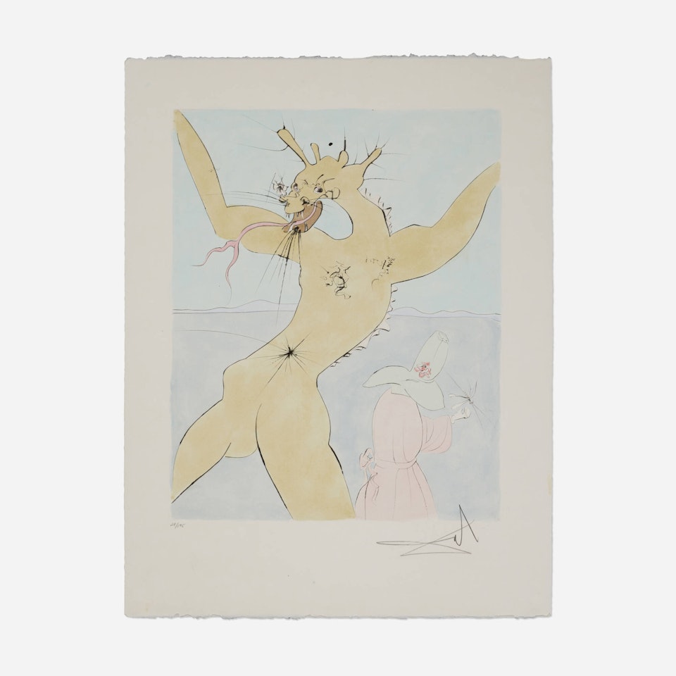 Shunboshi (Little one-inch) (from the Japanese Fairy Tales suite) by Salvador Dali