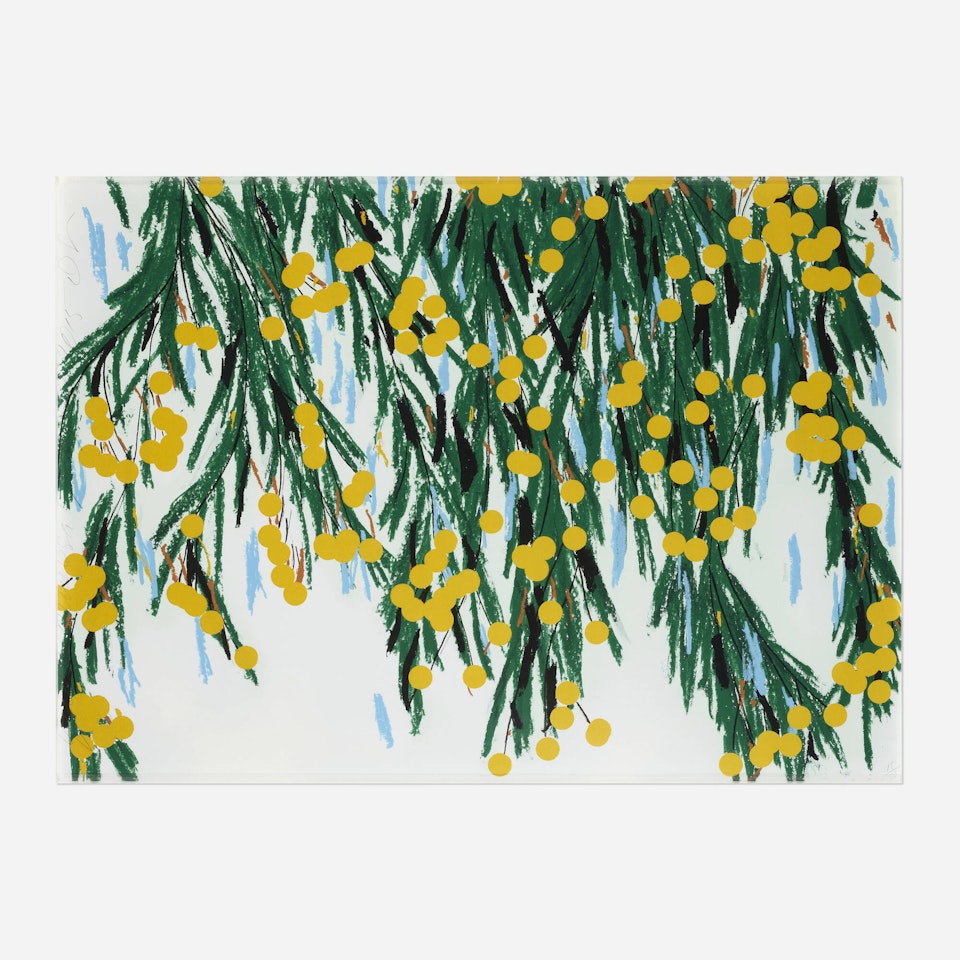 Yellow Mimosa, July 23, 2015 by Donald Sultan