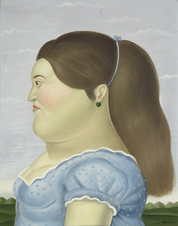 Lady in Profile by Fernando Botero