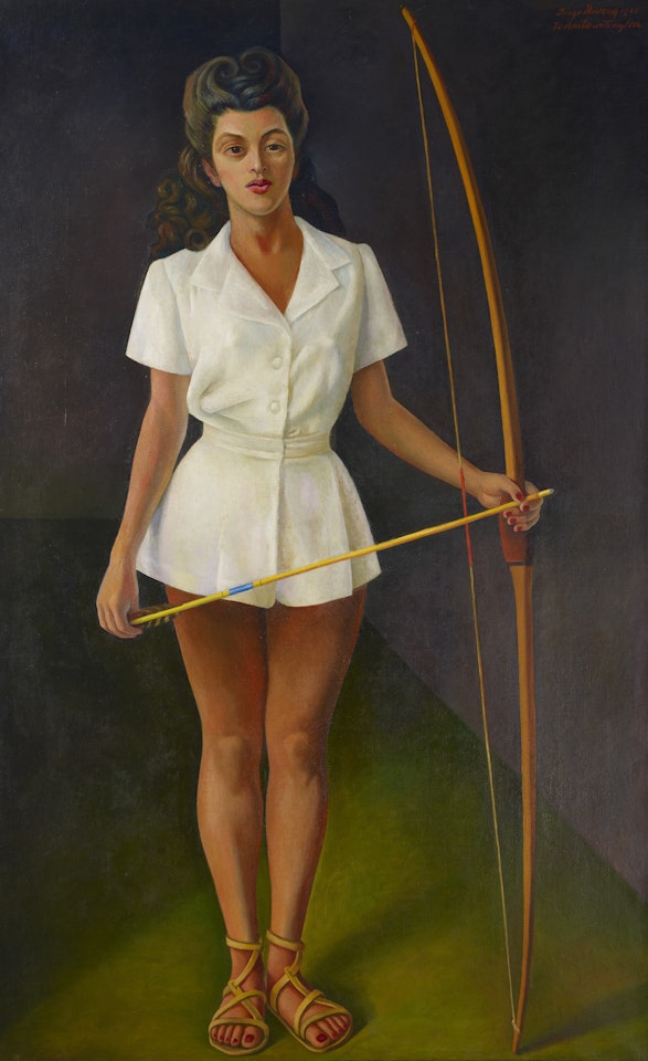 Retrato de Anita Antunes (Diana Cazadora) by Diego Rivera
