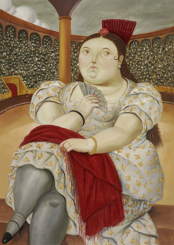 En la plaza by Fernando Botero