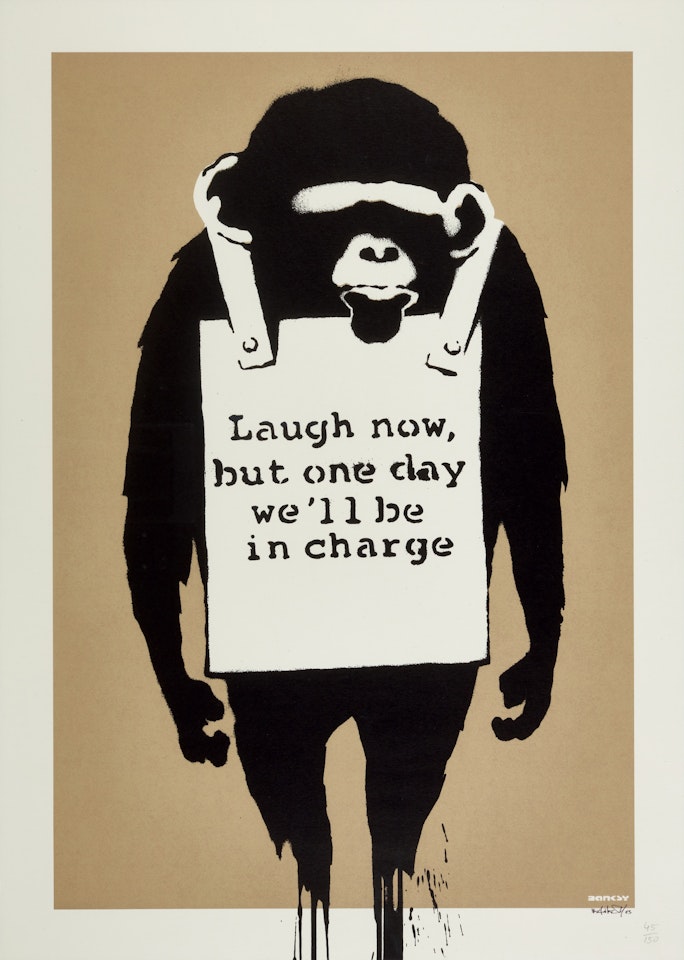 Laugh Now by Banksy