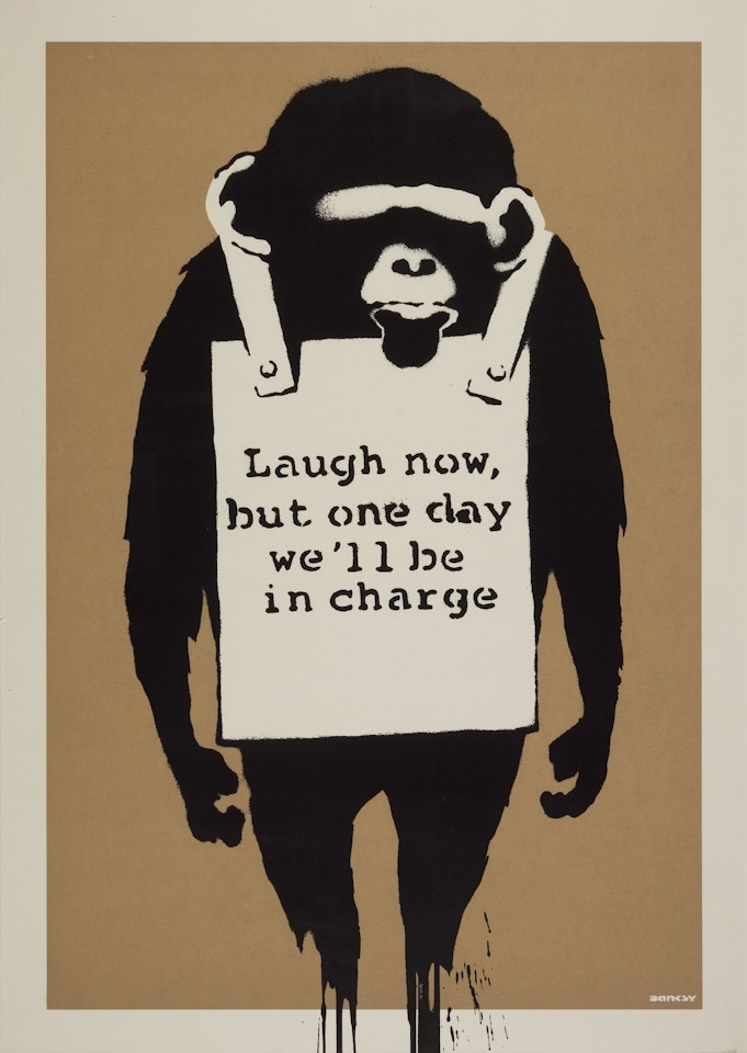 Laugh Now by Banksy