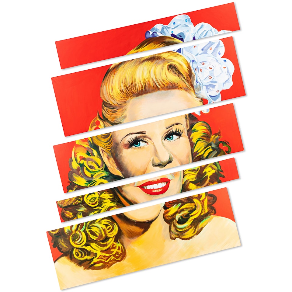 Portrait of Ginger Rogers by Bernard Rancillac
