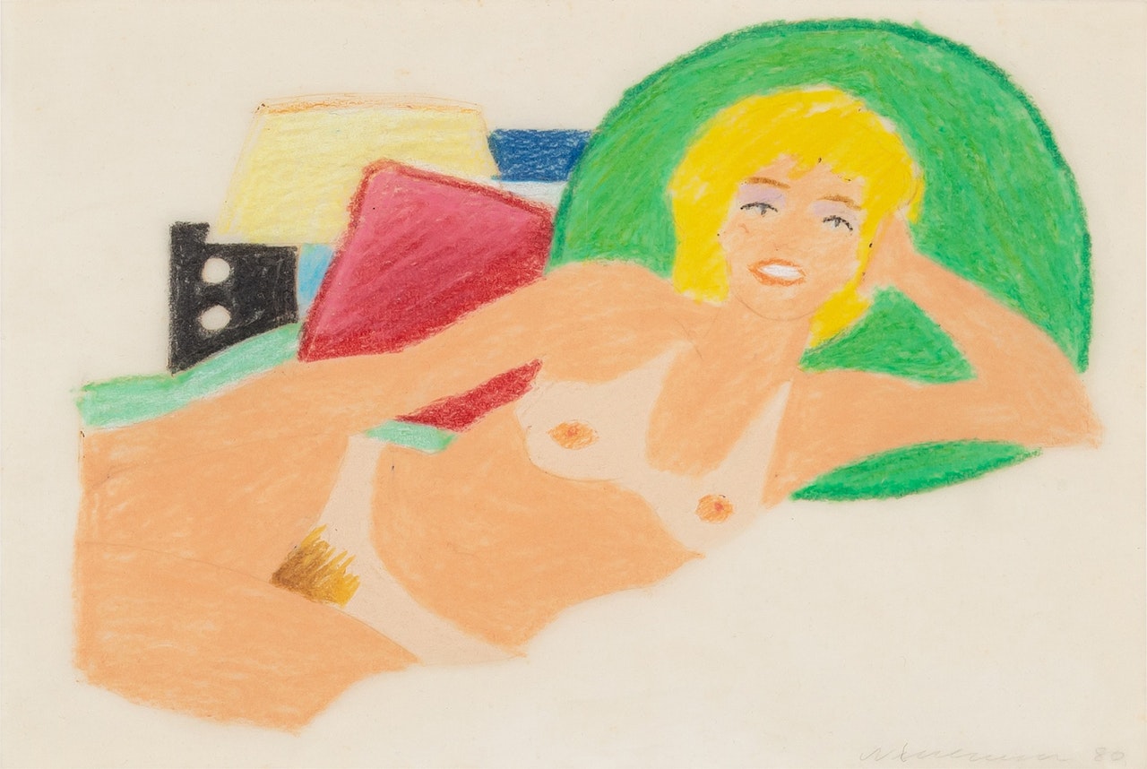 Study for Pat with Pillow by Tom Wesselmann
