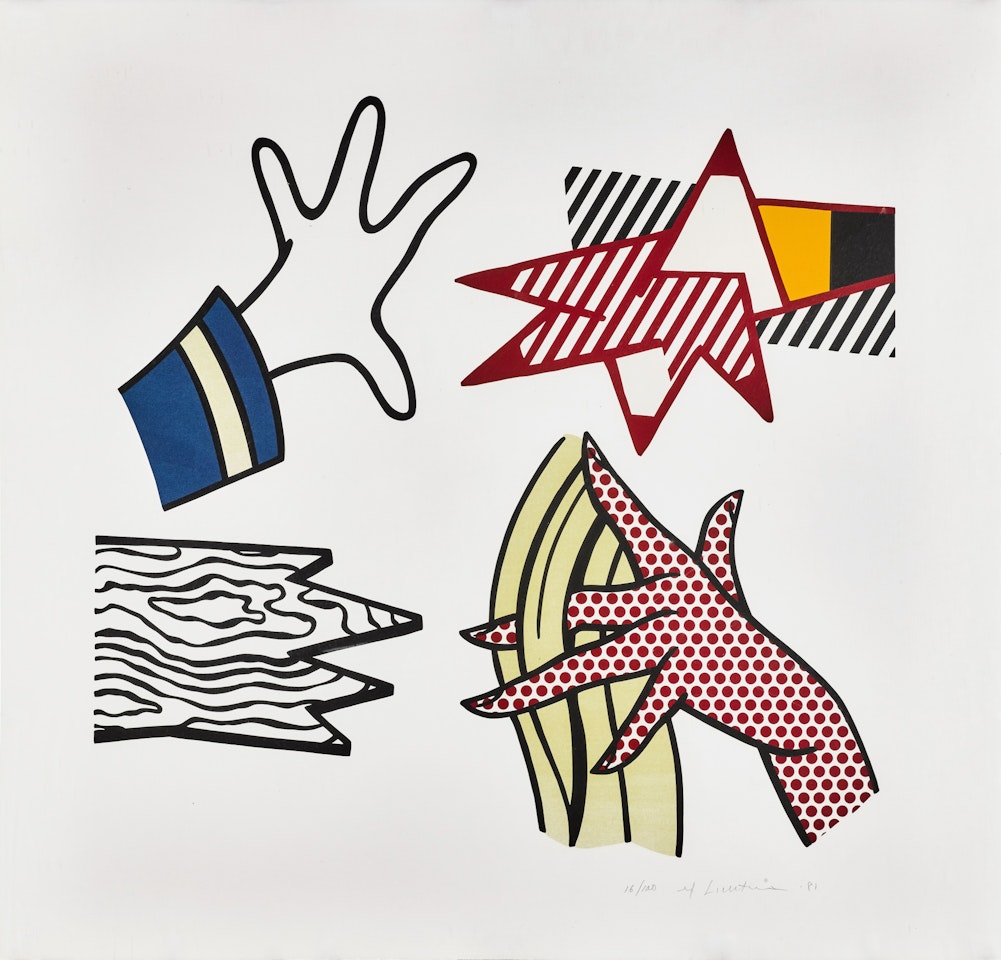 Study of Hands by Roy Lichtenstein