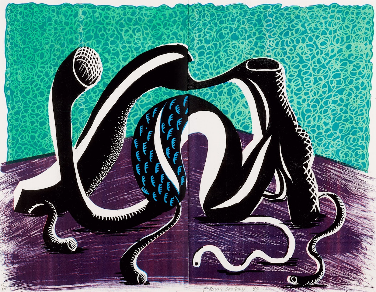 Extending, February by David Hockney