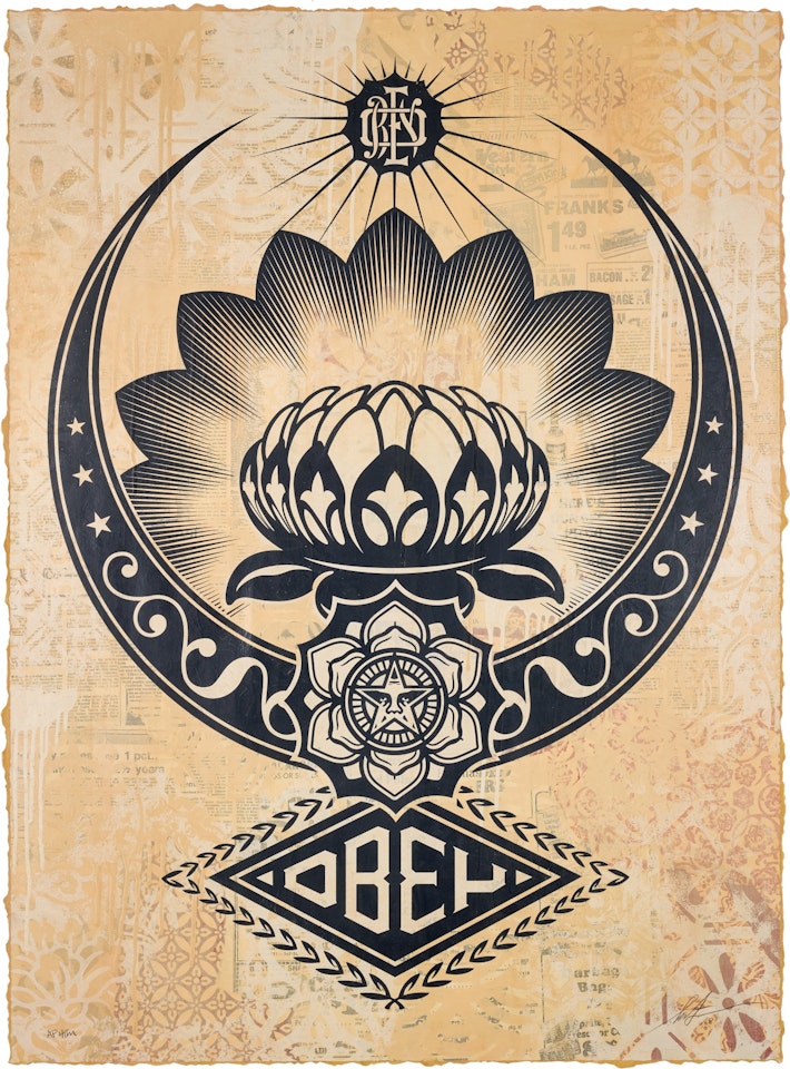 Lotus Ornament by Shepard Fairey