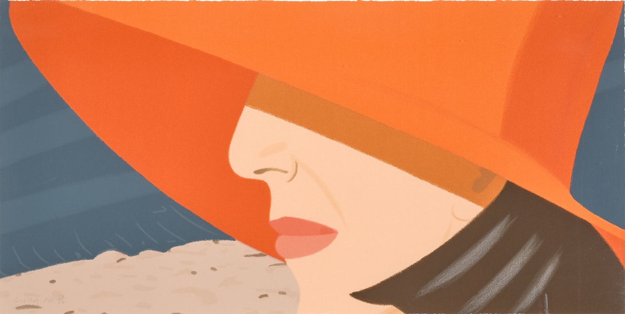 Orange Hat, from Alex and Ada, the 1960's to the 1980's by Alex Katz