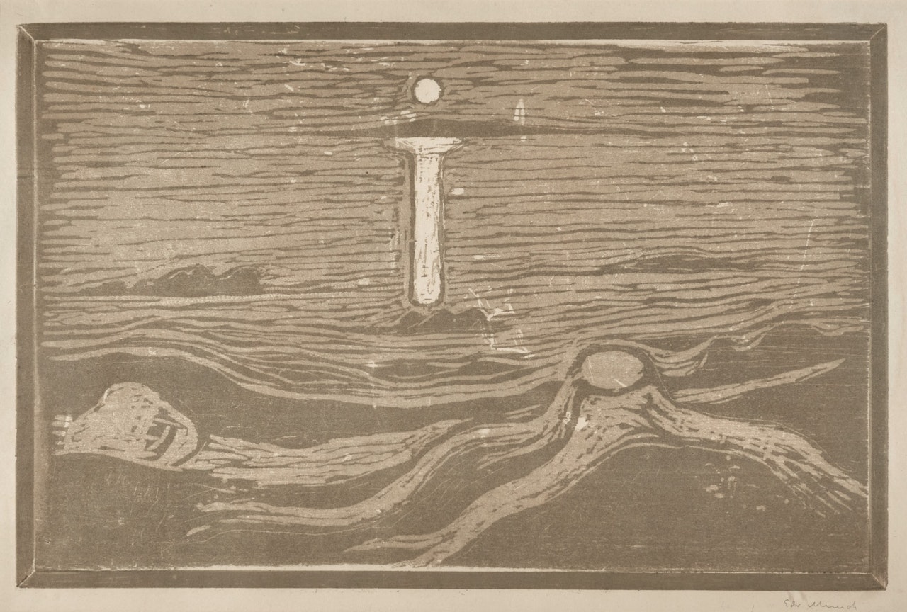 Mystical Shore by Edvard Munch