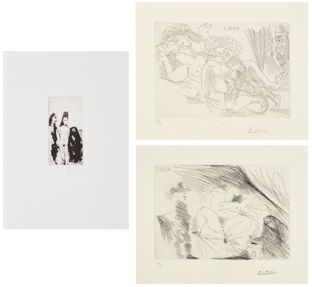 Séries 347: Three Prints by Pablo Picasso