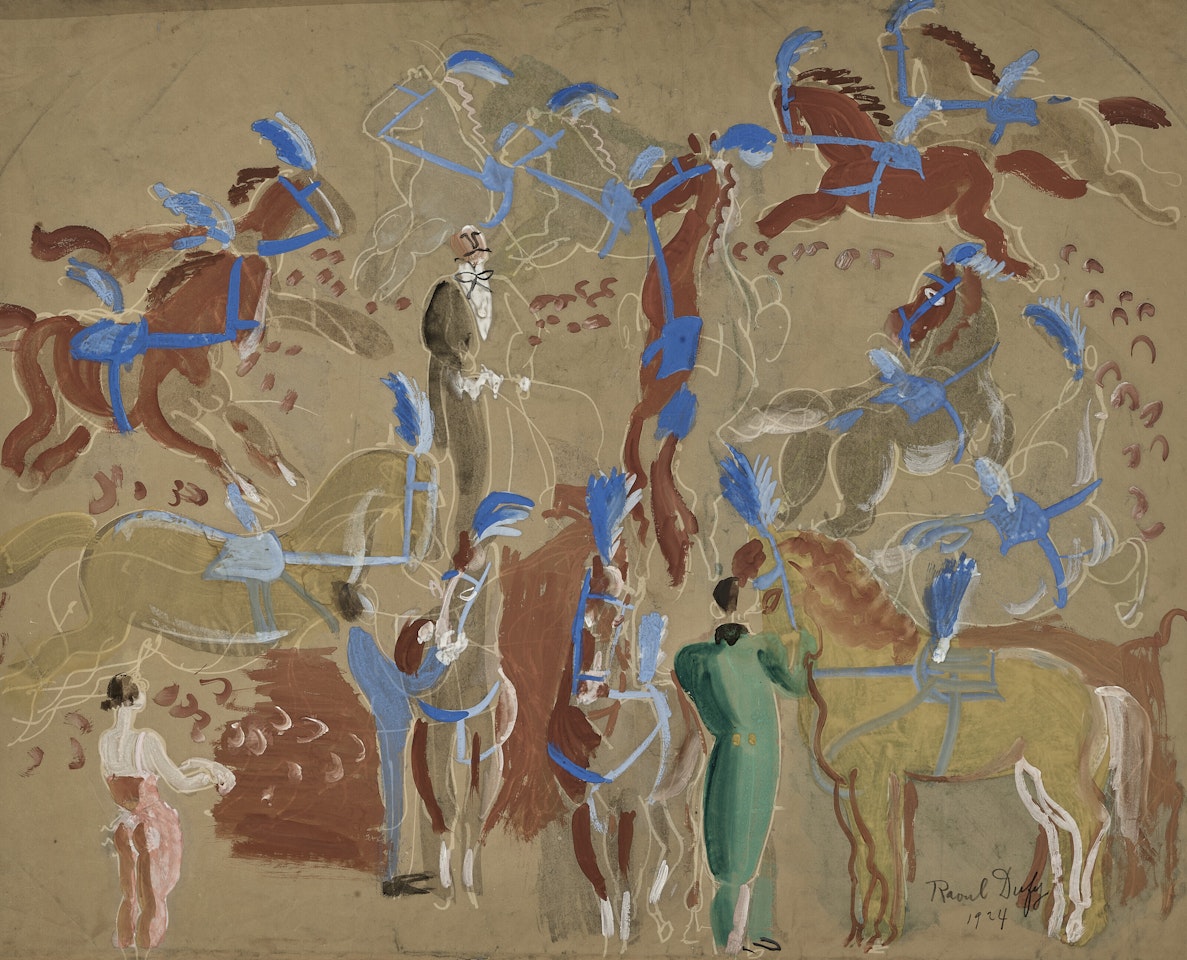 Chevaux de cirque by Raoul Dufy