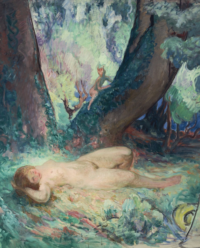 Nu au petit faune by Henri Lebasque