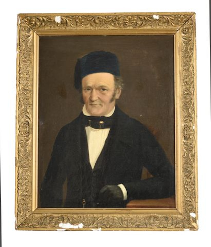Portrait of a man wearing a fez by French School