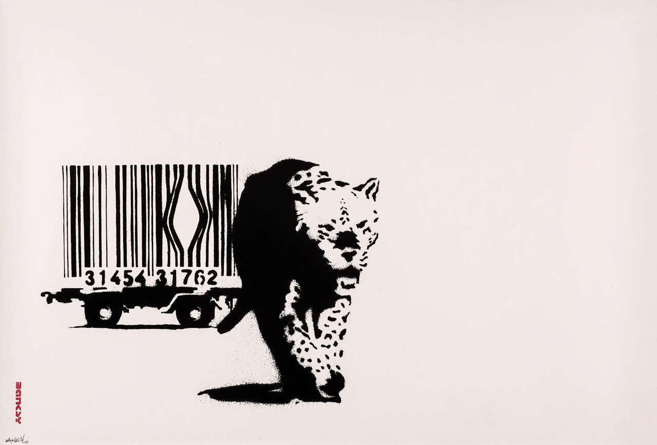 Barcode (Signed) by Banksy