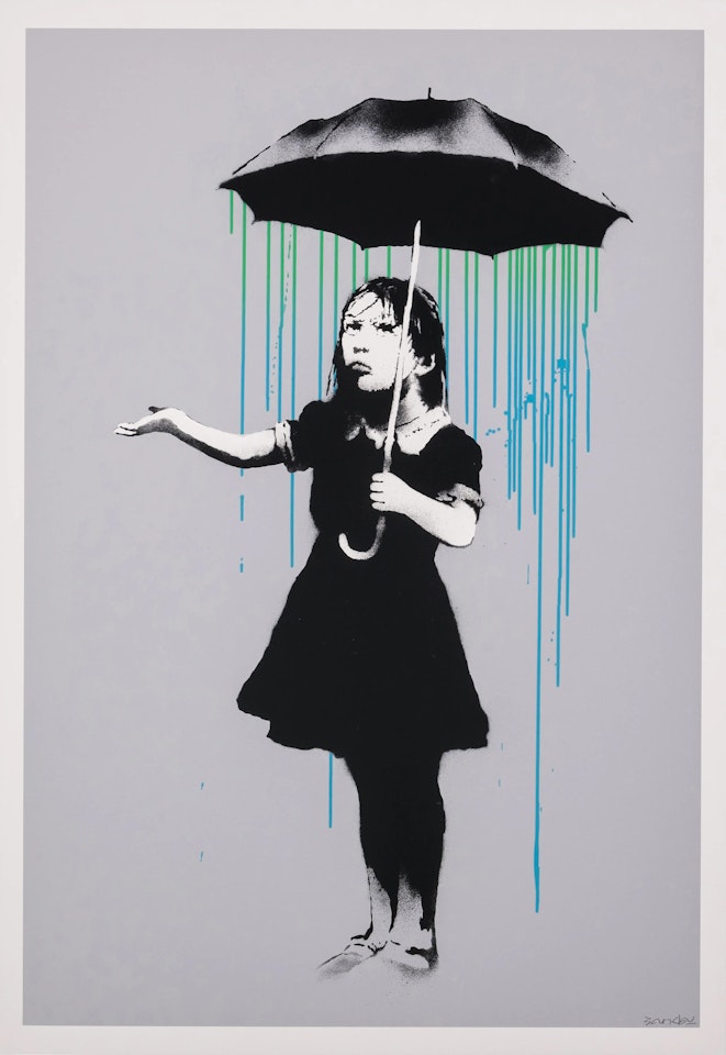 NOLA (Green/Blue) (Signed AP) by Banksy