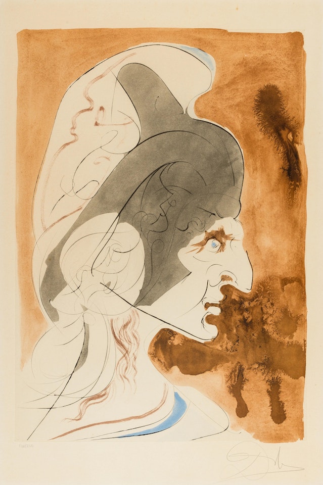 Condottiere, from Hommage à Leonardo (M&L 763a) by Salvador Dali