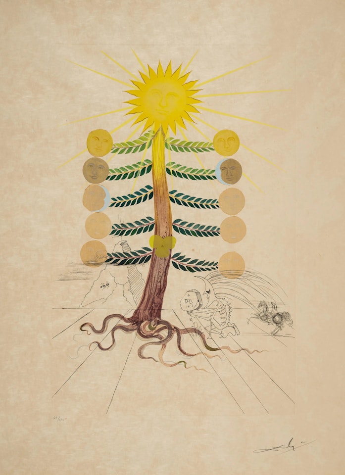 Lune (Luna geminata), from Flordali (Field 68-3-F; M&L 230c) by Salvador Dali