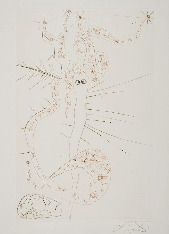 Tristan le fou, from Tristan et Iseult (Field 70-10-S; M&L 424b) by Salvador Dali